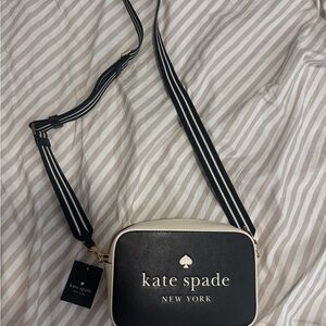 Kate Spade Black and White Crossbody Bag